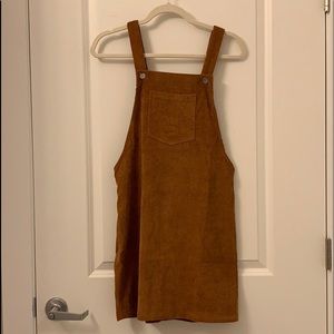 Corduroy tan jumper dress